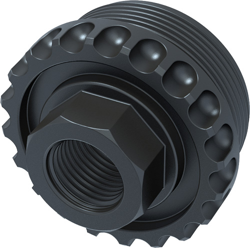 Lantac ADC 1/2-28 Direct Thread HUB Adaptor - Black