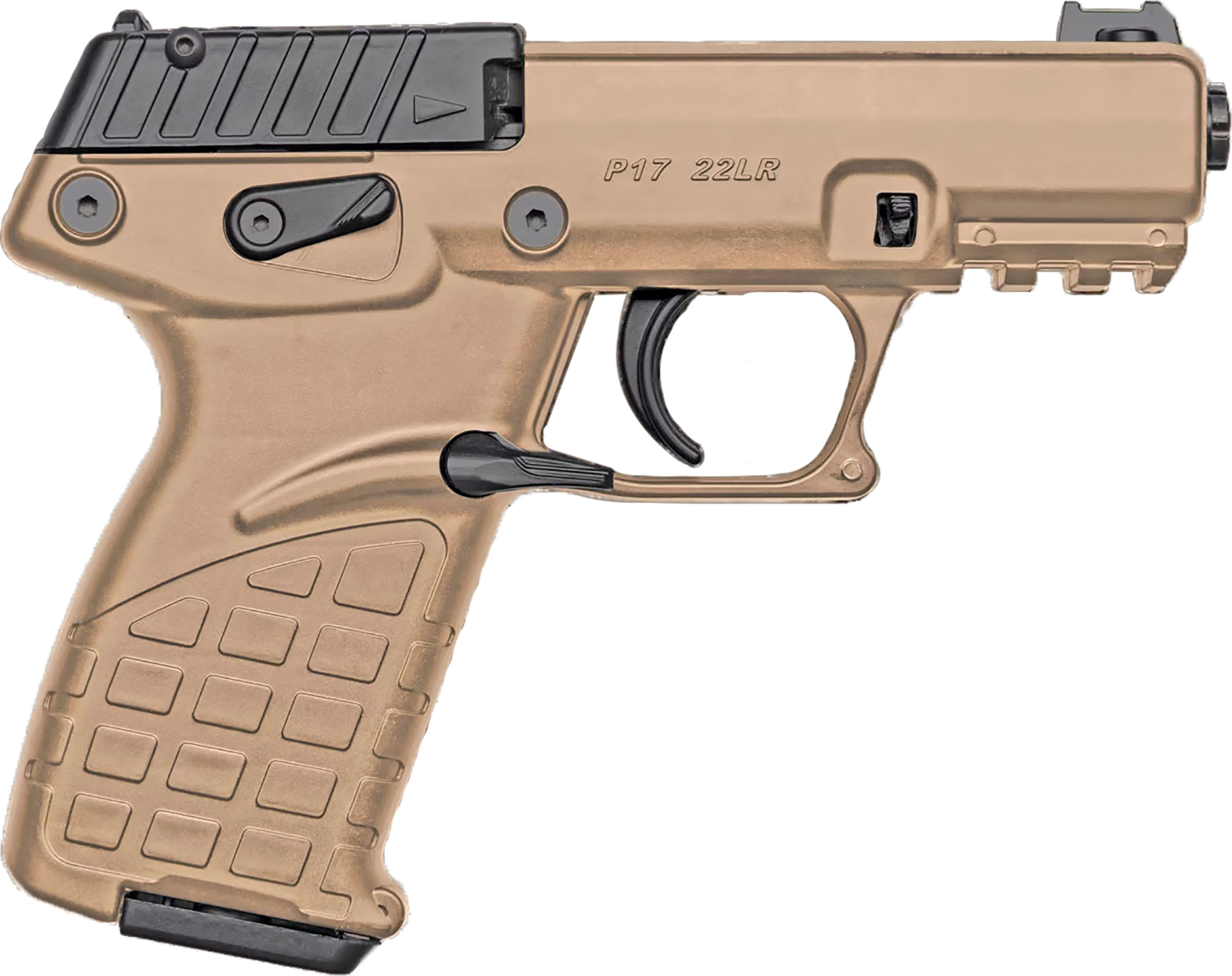 Keltec P17 .22 LR Semi-Auto Pistol Tan - 16+1