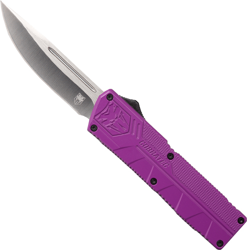 CobraTec 3.25" OTF Knife with Purple Handle