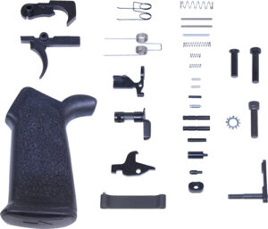 Guntec AR10 Complete Lower Parts Kit with Ergonomic Grip