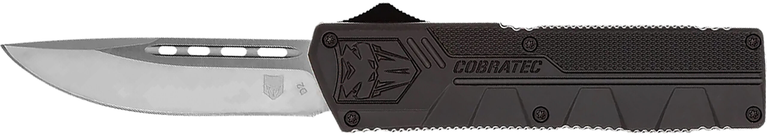 Cobratec LTWT Black Drop Point Pocket Knife 3.25"