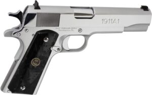 Iver Johnson 1911A1 .38 Super Chrome Pistol