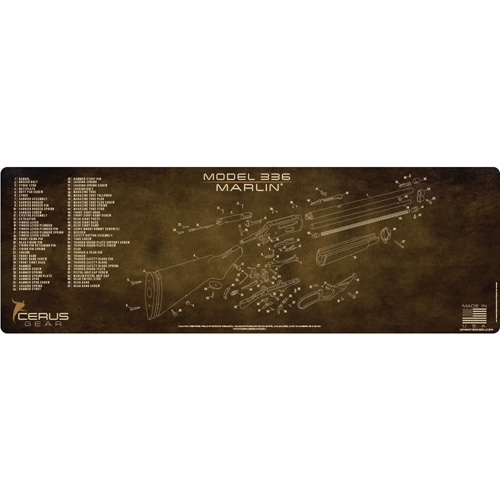 MARLIN MODEL 336 SCHEMATIC RIFLE PROMAT - VINTAGE BROWN