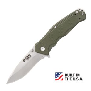 Bear & Son G10 Sideliner Folding Knife OD Green