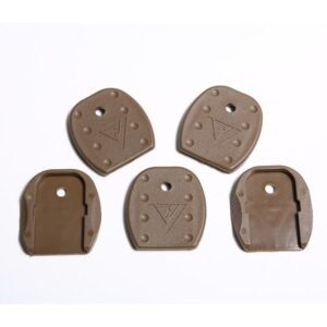 TangoDown Vickers Tactical Glock Magazine Floor Plates 5pk Tan