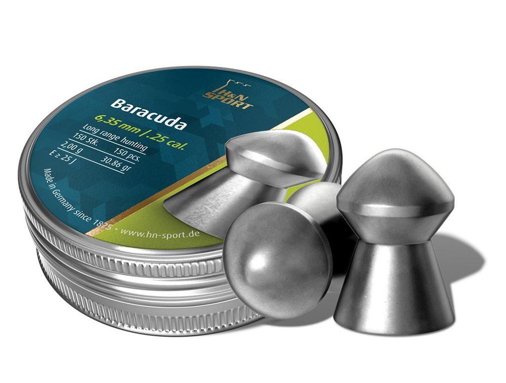 H&N Baracuda Lead Pellets 30.86 Grain .25 cal. 150 Pack