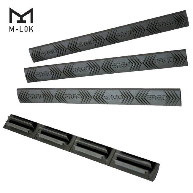 ERGO 4-Slot M-LOK WedgeLok Rail Cover 4PK - Black