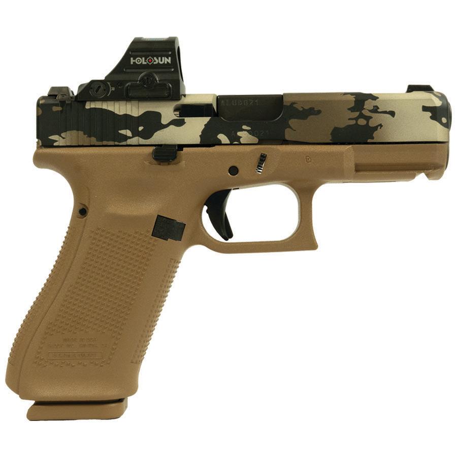 Glock V-Series Model 19x OR Camo 9mm Handgun with Holosun