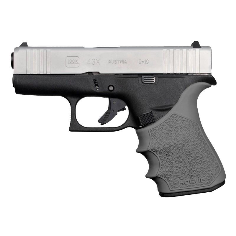 Hogue HandAll Beavertail Handgun Grip Sleeve for Glock 43X/48 Slate Grey
