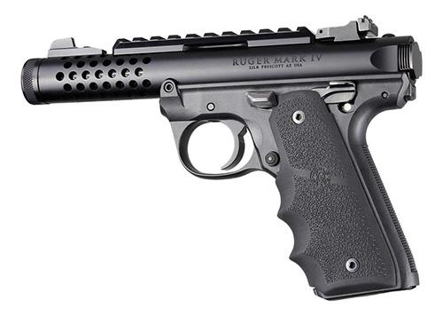 Hogue Ruger 22/45 MKIV Rubber Grip with Finger Grooves Black
