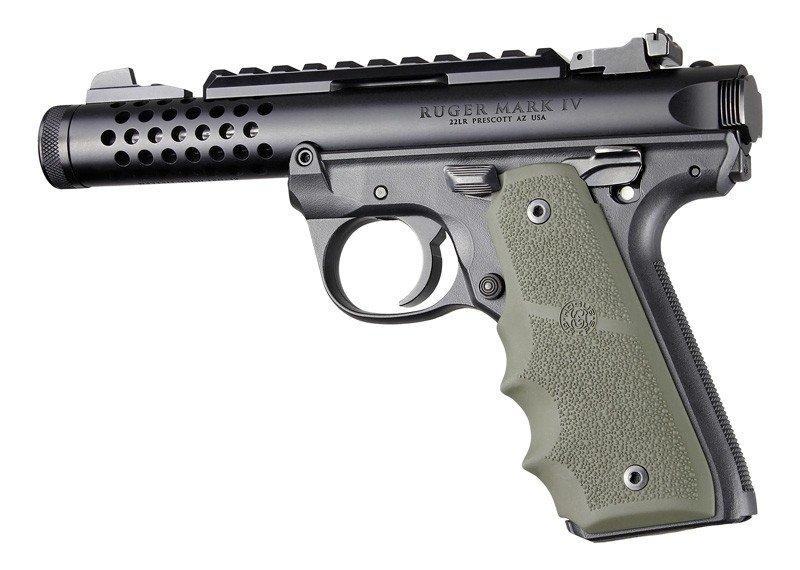 Hogue Ruger 22/45 MKIV Rubber Grip OD Green