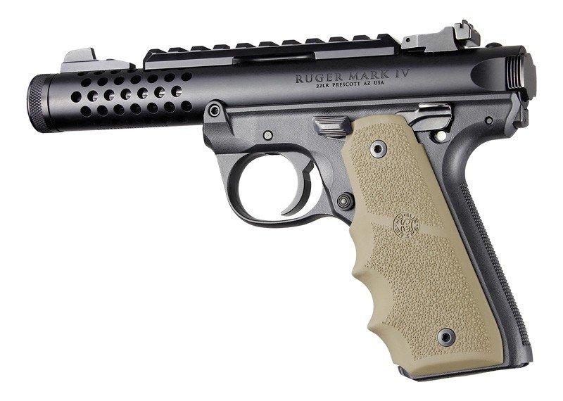 Ruger 22/45 MKIV Rubber Grip by Hogue - Flat Dark Earth