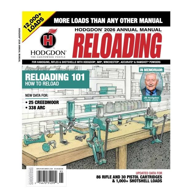 Hodgdon 2026 Annual Reloading Manual for Reloaders