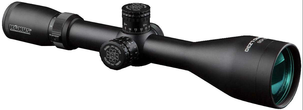 KonusPro LZ-30 3-12x56mm Rifle Scope with Illuminated Reticle