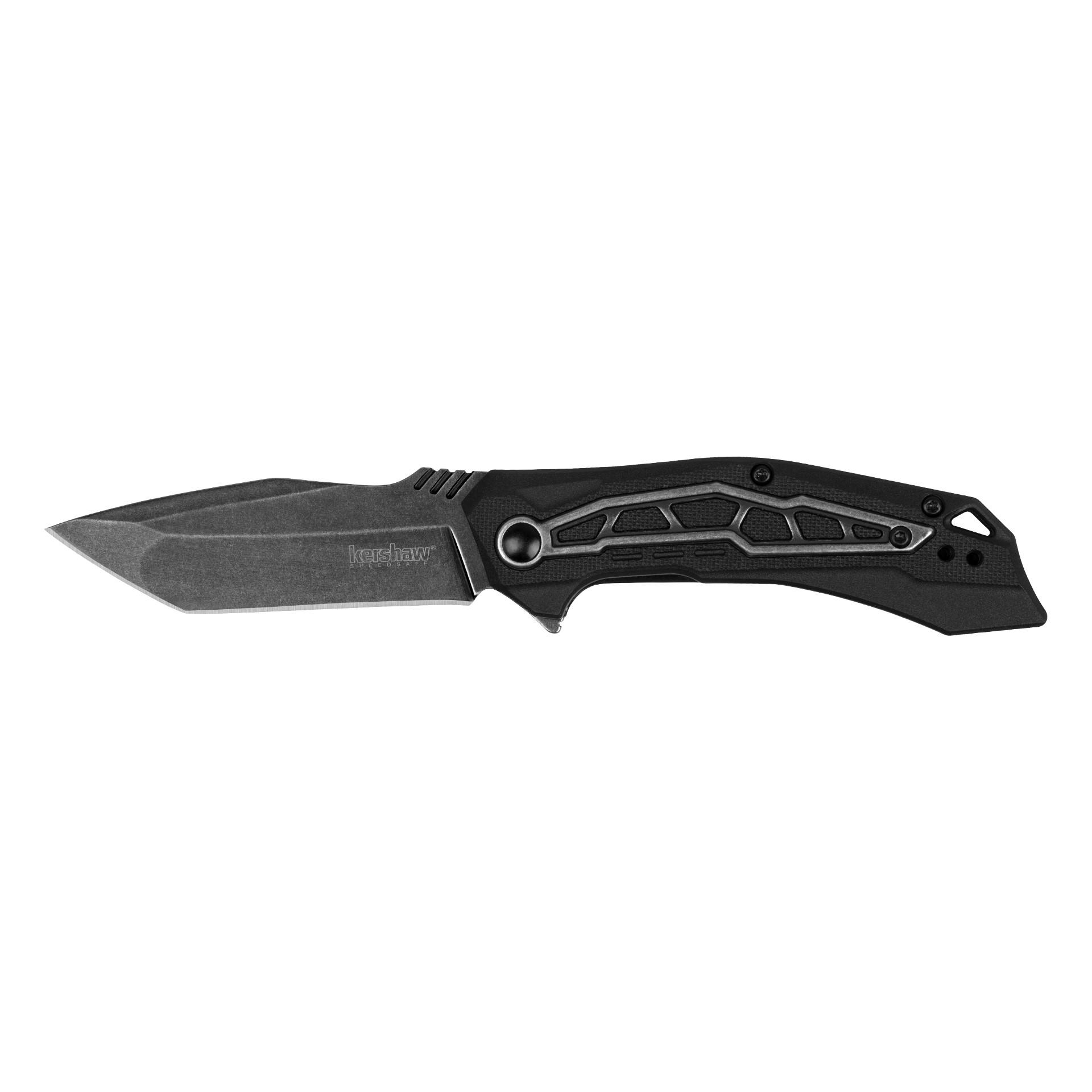 Kershaw Flatbed Assisted Folding Knife - Black Tanto Blade