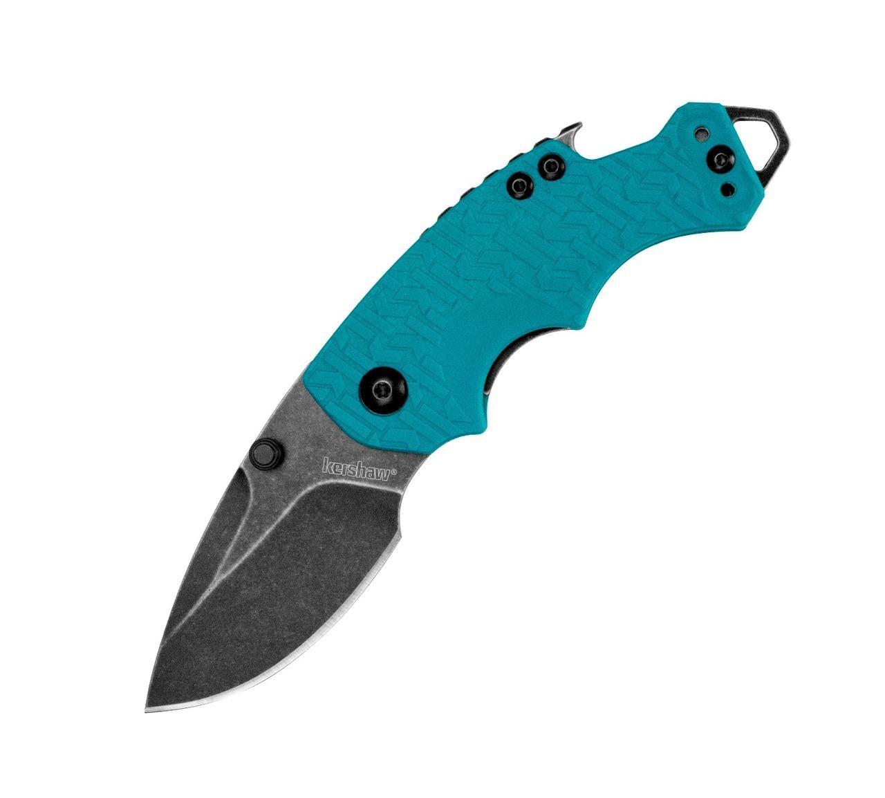 Kershaw Shuffle Teal Pocket Knife with Blackwash Finish