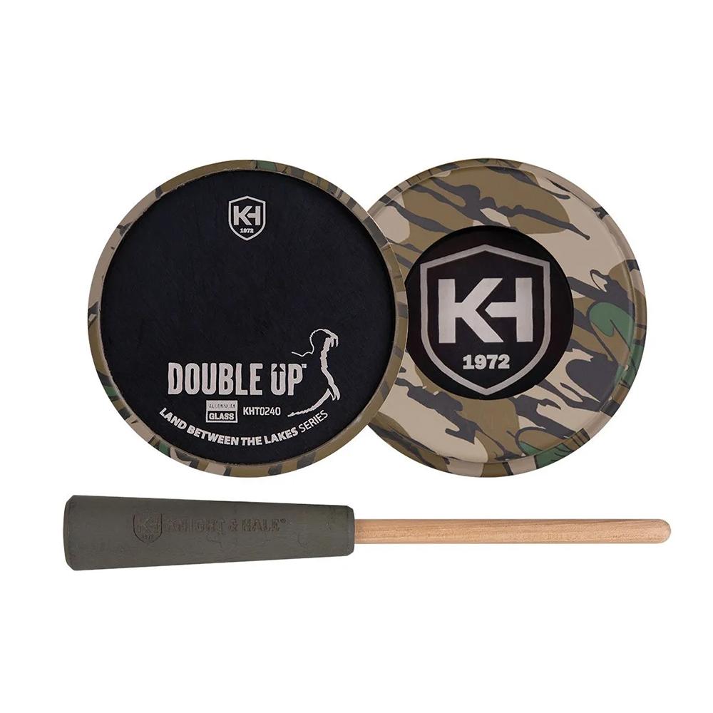 Knight & Hale Double Up Aluminum/Glass Pot Turkey Call