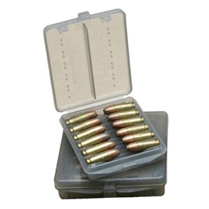 MTM Ammo Wallet Clear Smoke for .38/.357 - 12 Rounds