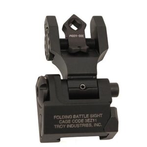 Troy Di-Optic Tritium Folding Rear Sight - Black