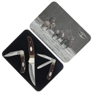 Old Timer Knife Combo Tin - Fixed & Folding Knives