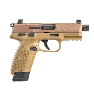 FN 502 Tactical .22 LR Optics Ready Pistol - FDE