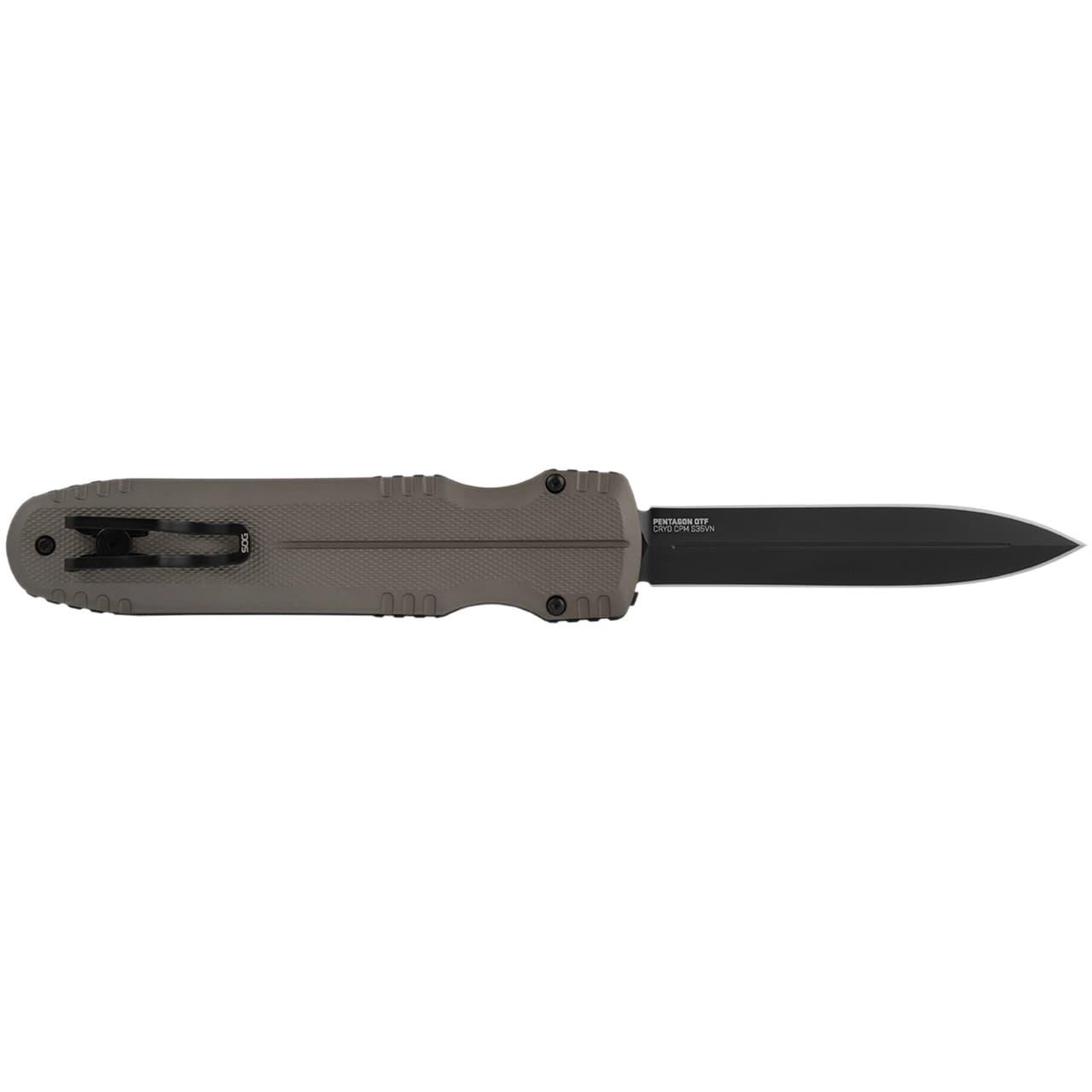 SOG Pentagon OTF Automatic Knife 3.79" CPM S35VN Blade