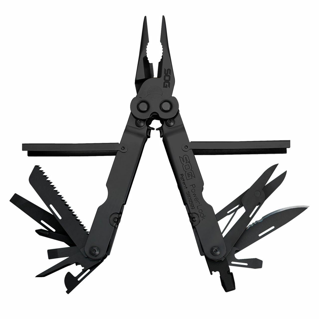 SOG Powerlock EOD Black Multi-Tool with Nylon Pouch