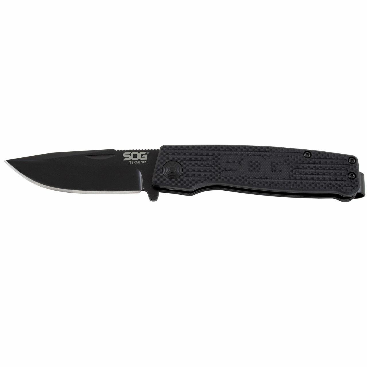 SOG Terminus Bowie Folding Knife - 3" S35VN Blade