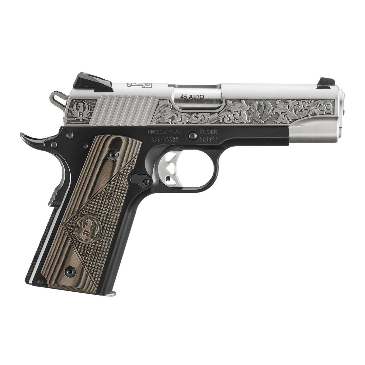 Ruger SR1911 Commander .45 ACP Pistol - Brown Grip