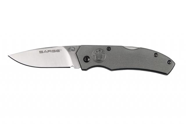 Sarge Knives Gray Electro Lock Back Pocket Knife