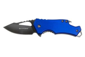 Sarge Knives Blue Fuse Pocket Knife with Bottle Opener