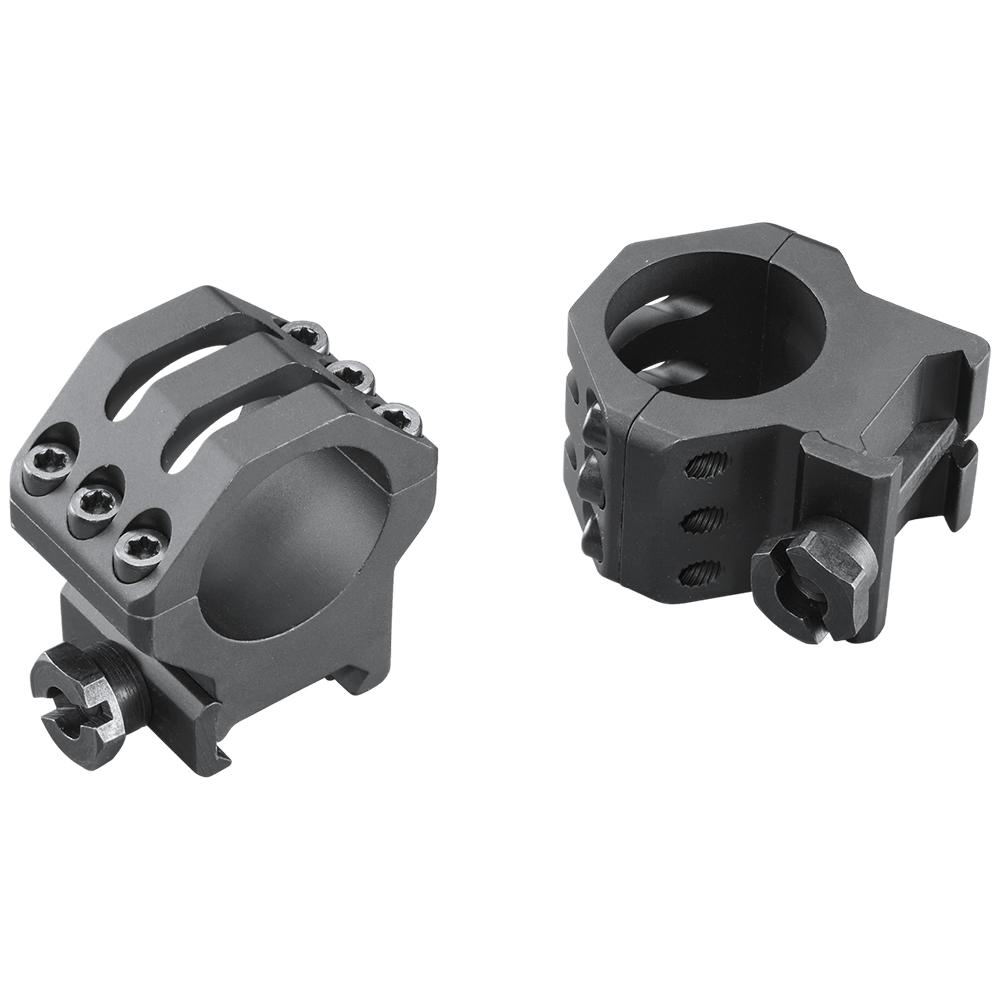 Weaver Six-Hole Picatinny Rings 1" High Matte Black