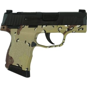 Sig Sauer P365 Custom 9mm Chocolate Chip Hydro Dip Handgun