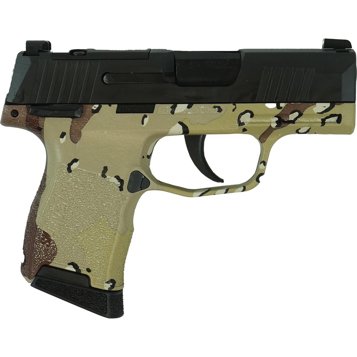 Sig Sauer P365 Custom 9mm Chocolate Chip Hydro Dip Handgun