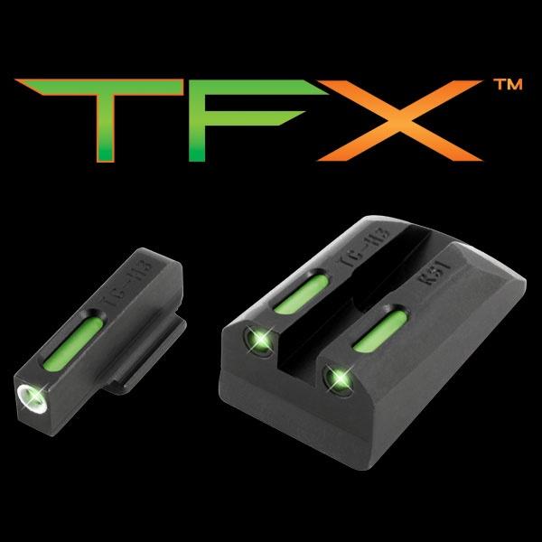 Truglo TFX Tritium Fiber Optic Sights for Ruger SR9