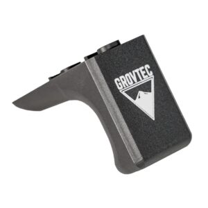 GrovTec G-Stop Reversible Hand Stop - Black Aluminum