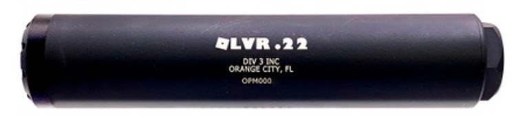 Division 3 OLVR .22LR Suppressor - Black 1/2x28