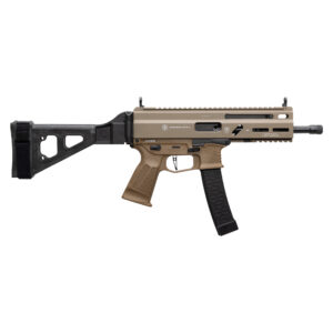 Grand Power Stribog SP9A1 9mm Pistol with Brace, FDE