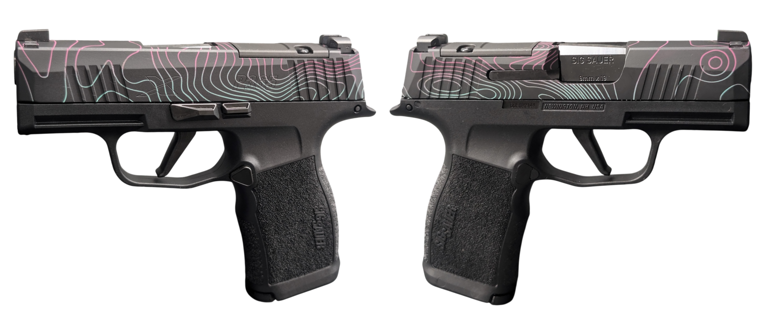 SIG SAUER P365X TOPO 9mm Pistol - 3.1" Barrel, 12rd Mags