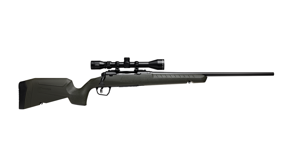 SAVAGE AXIS 2 XP 308WIN RIFLE BOLT 22" GREEN/BLACK SCOPE INCLUDED 1-4RD