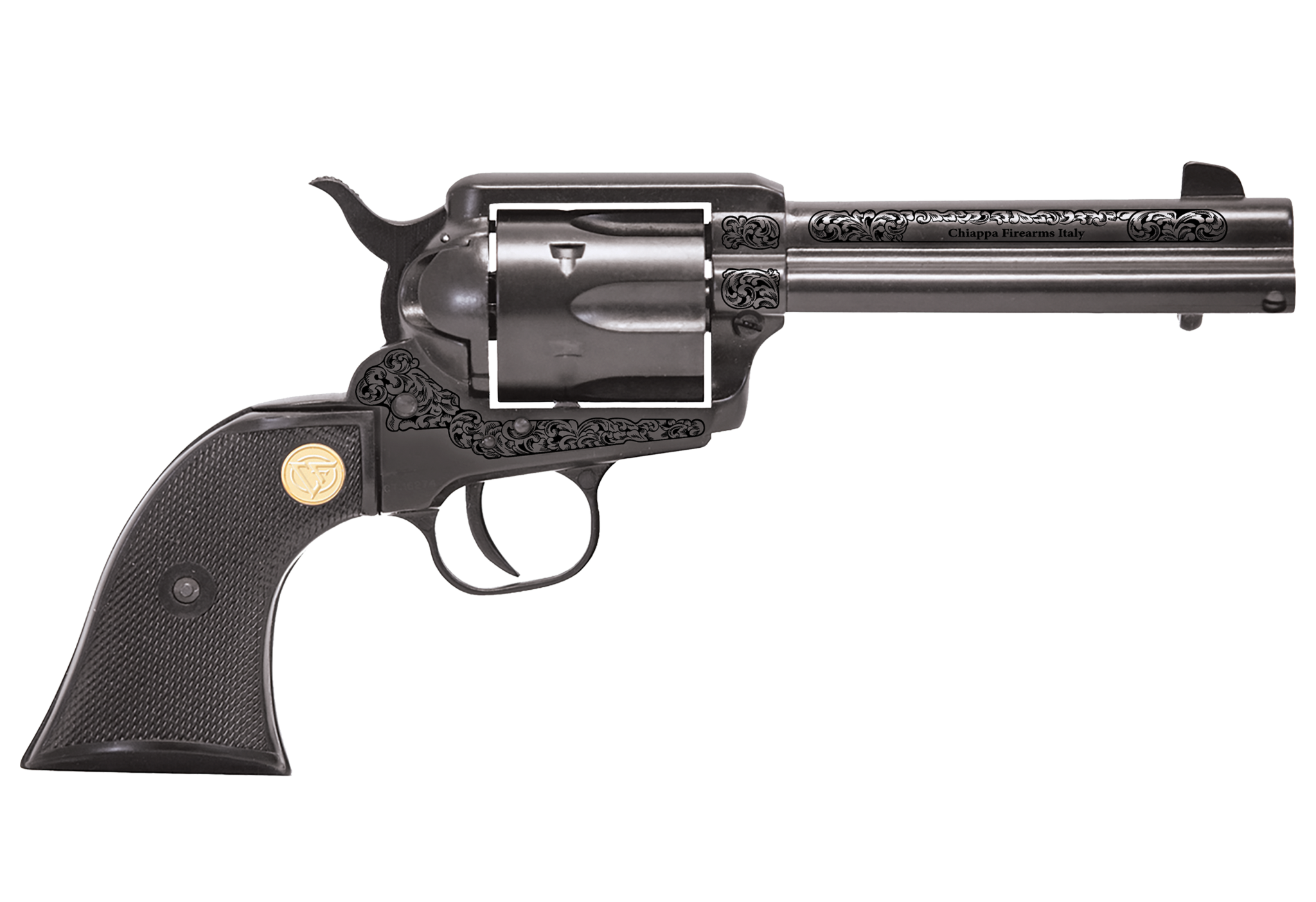 Chiappa 1873 SAA .22LR Revolver 4.75" Engraved Frame