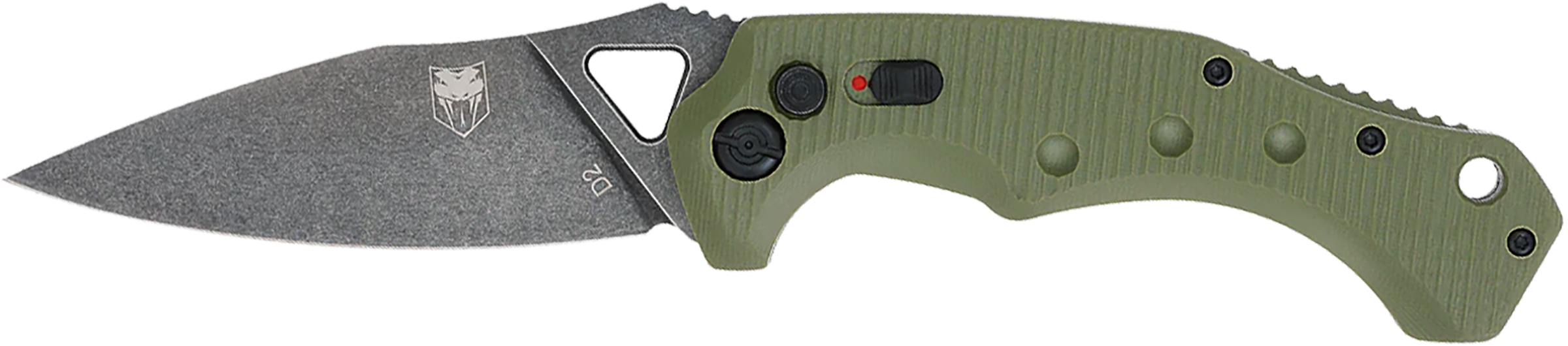 Cobratec Ryker OD Green Auto Pocket Knife