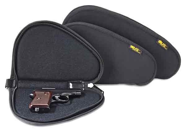 US PeaceKeeper 11" Lockable Pistol Case - Black 600 Denier