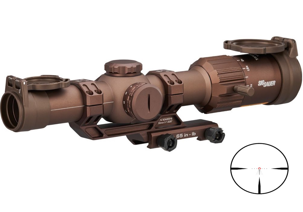 Sig Sauer TANGO-MSR 1-6x24mm Coyote Rifle Scope