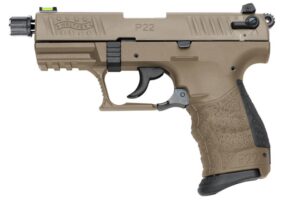 Walther Arms P22Q Tactical .22 LR FDE Pistol 3.4"