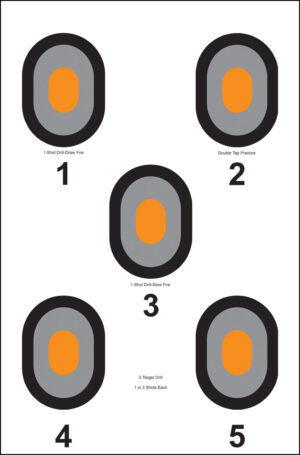 Action Target 530OC100 Bullseye  Bullseye Paper 23" x 35" Multi-Color 100 Per Box