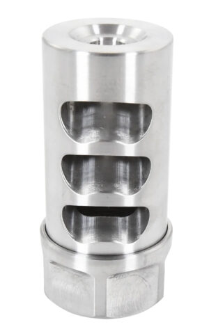 American Precision Arms G2L5830S Gen 2 Little Bastard Self Timing Brake Stainless Steel with 5/8"-24 tpi Threads, 2.22" OAL & 1" Diameter for 30 Cal Rifle