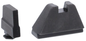 AmeriGlo GL507 Optic Compatible Sight Set for Glock  5XL Tall Serrated Front Sight-Black Rear Sight