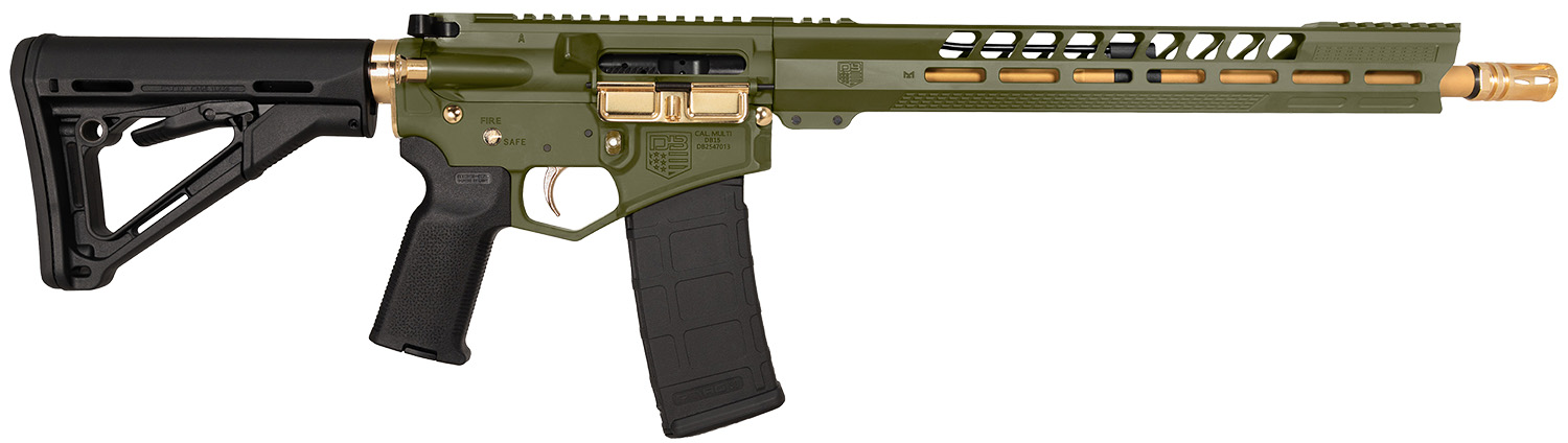 Diamondback DB15 5.56 NATO AR Rifle 16" Green/Gold