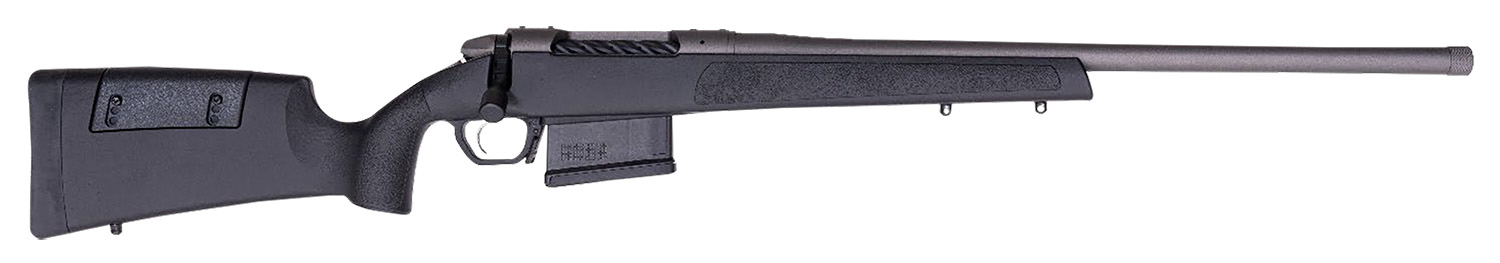 Weatherby 3WR047MMPR2T 307 Range SF 7mm PRC 5+1 22" Tungsten Cerakote Heavy Threaded Barrel, Tungsten Cerakote Drilled & Tapped Steel Receiver, Adj Cheek Piece & LOP Black Synthetic Stock